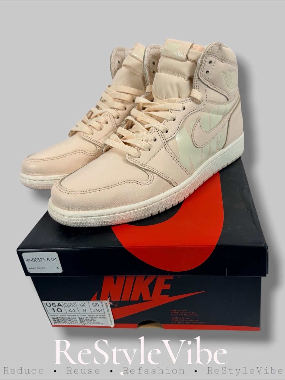 NIKE Men’s Size 10 Shoes Jordan Retro 1 High OG Style Guava Ice Basketball